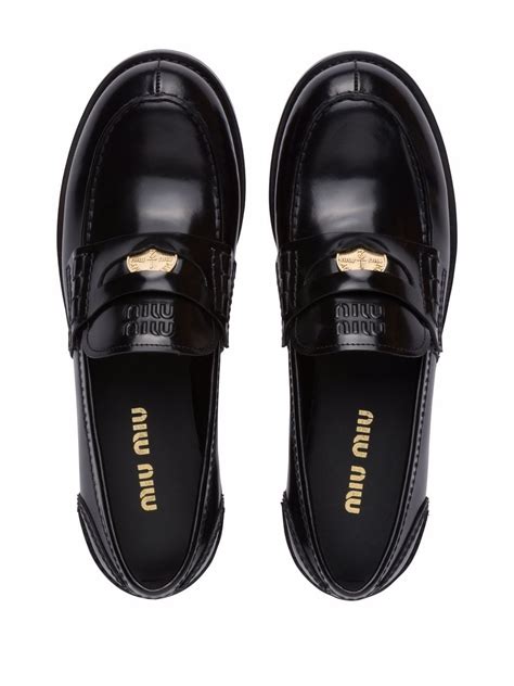 miu miu loafers sale|farfetch miumiu loafers.